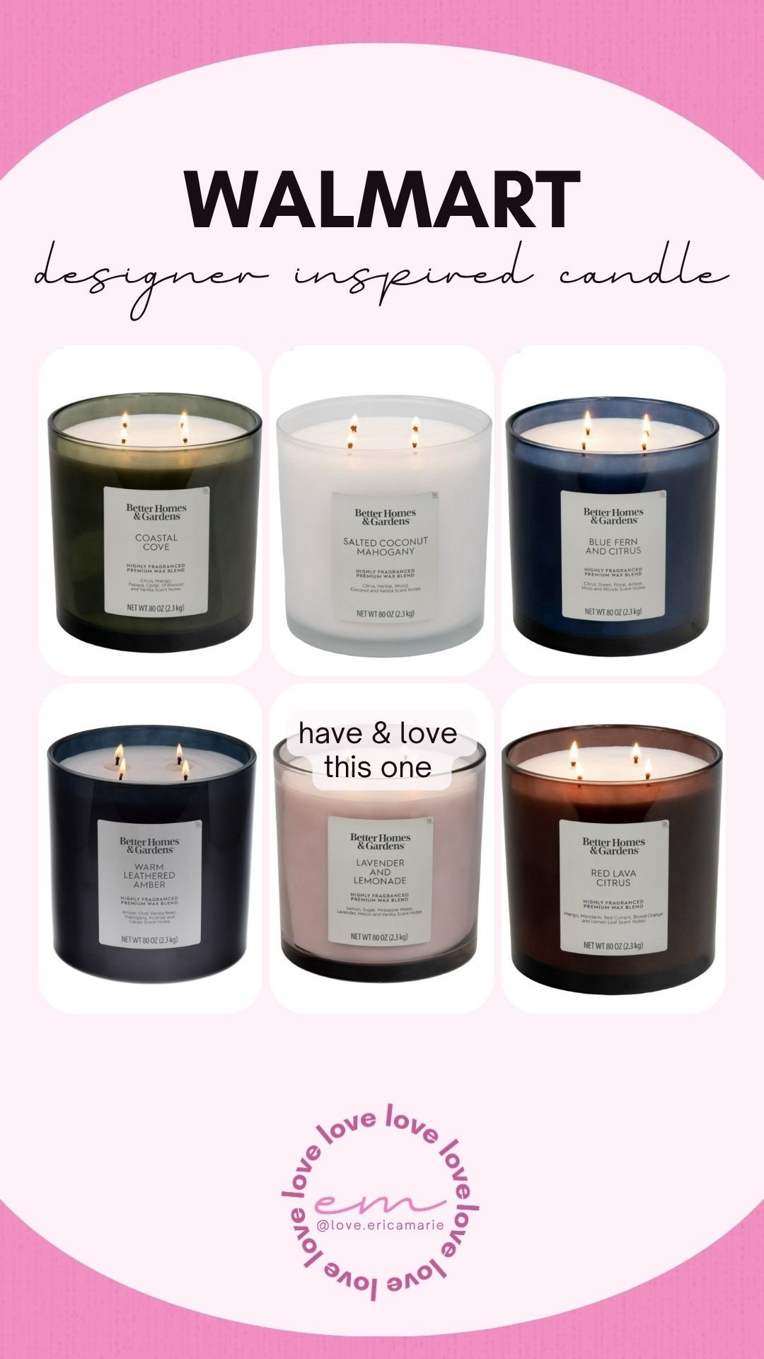Boutique smelling candles that are affordable make the best gifts. I absolutely love this lavender and lemonade scent and think it would make a great Mother’s Day gift, or a housewarming gift. These candles are huge, last forever and they all smell like expensive home fragrances. 
Trending home find, large candle

#LTKSeasonal #LTKMothersDay #LTKHome