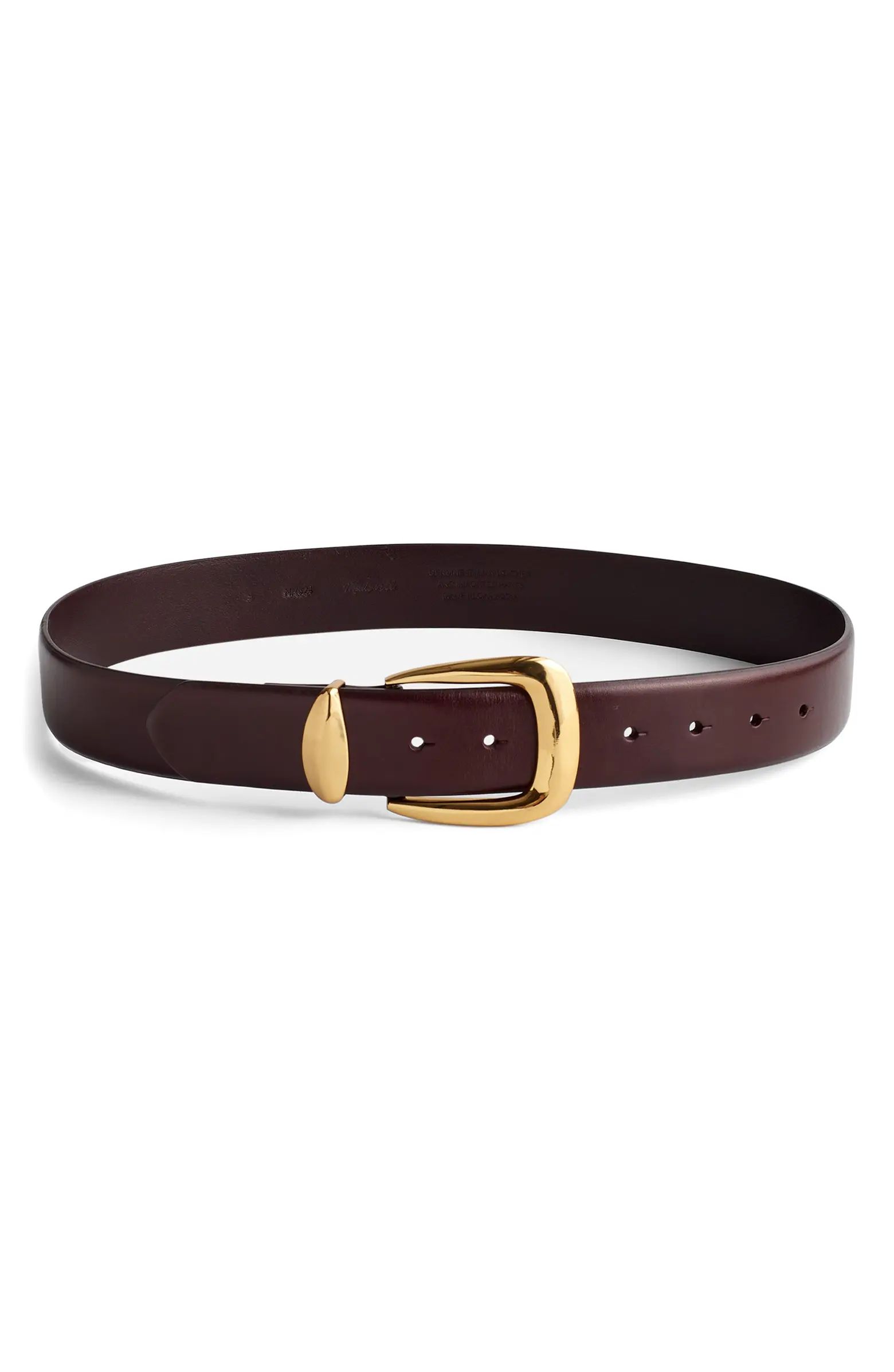 Madewell Chunky Leather Belt | Nordstrom | Nordstrom