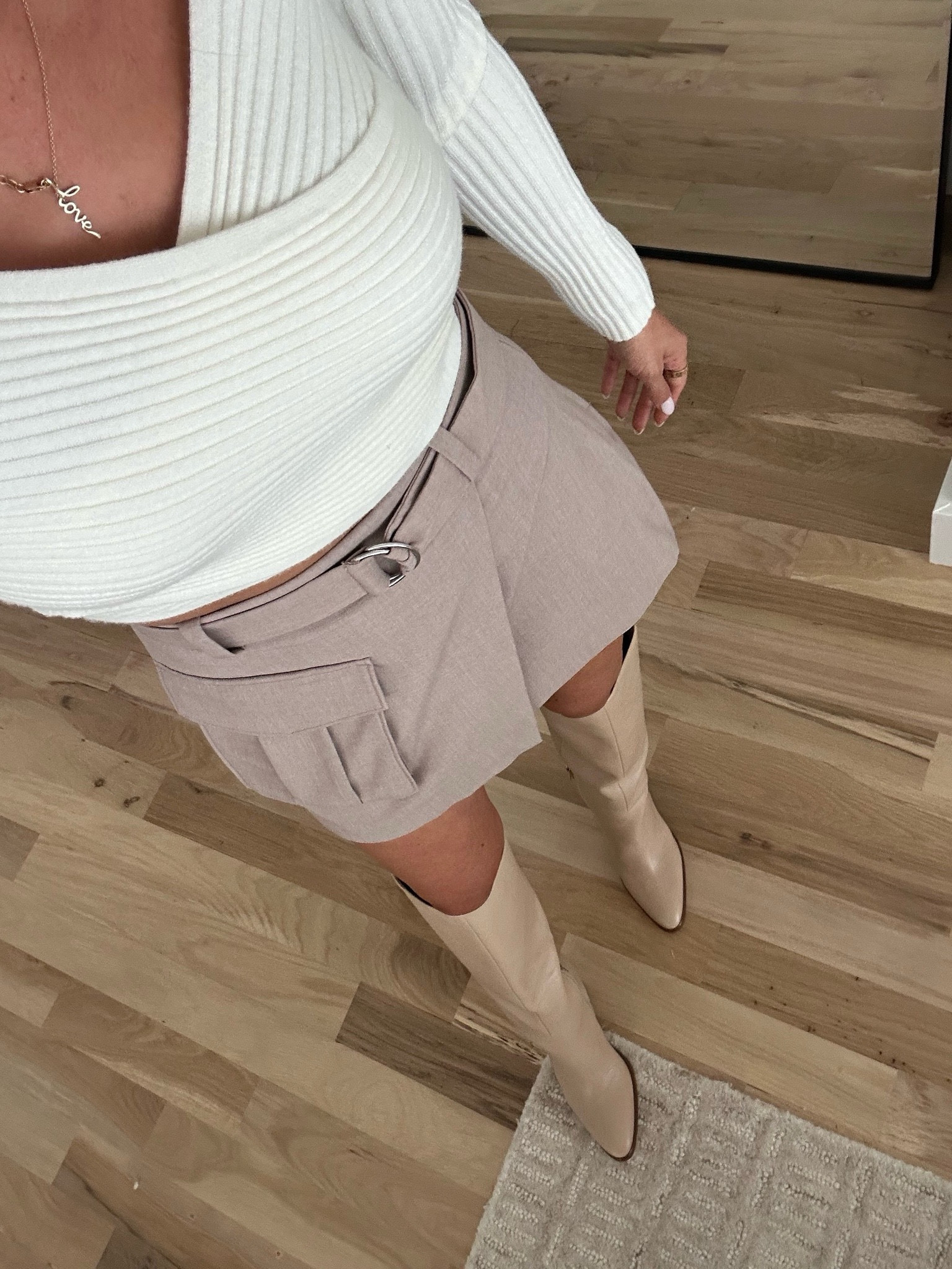 Knee boots and skort for fall cross sweater on sale 

#LTKsalealert #LTKfindsunder100 #LTKfindsunder50