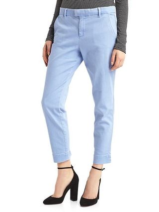 Gap Women Slim Crop Chinos Size 0 Regular - Hanover blue | Gap US