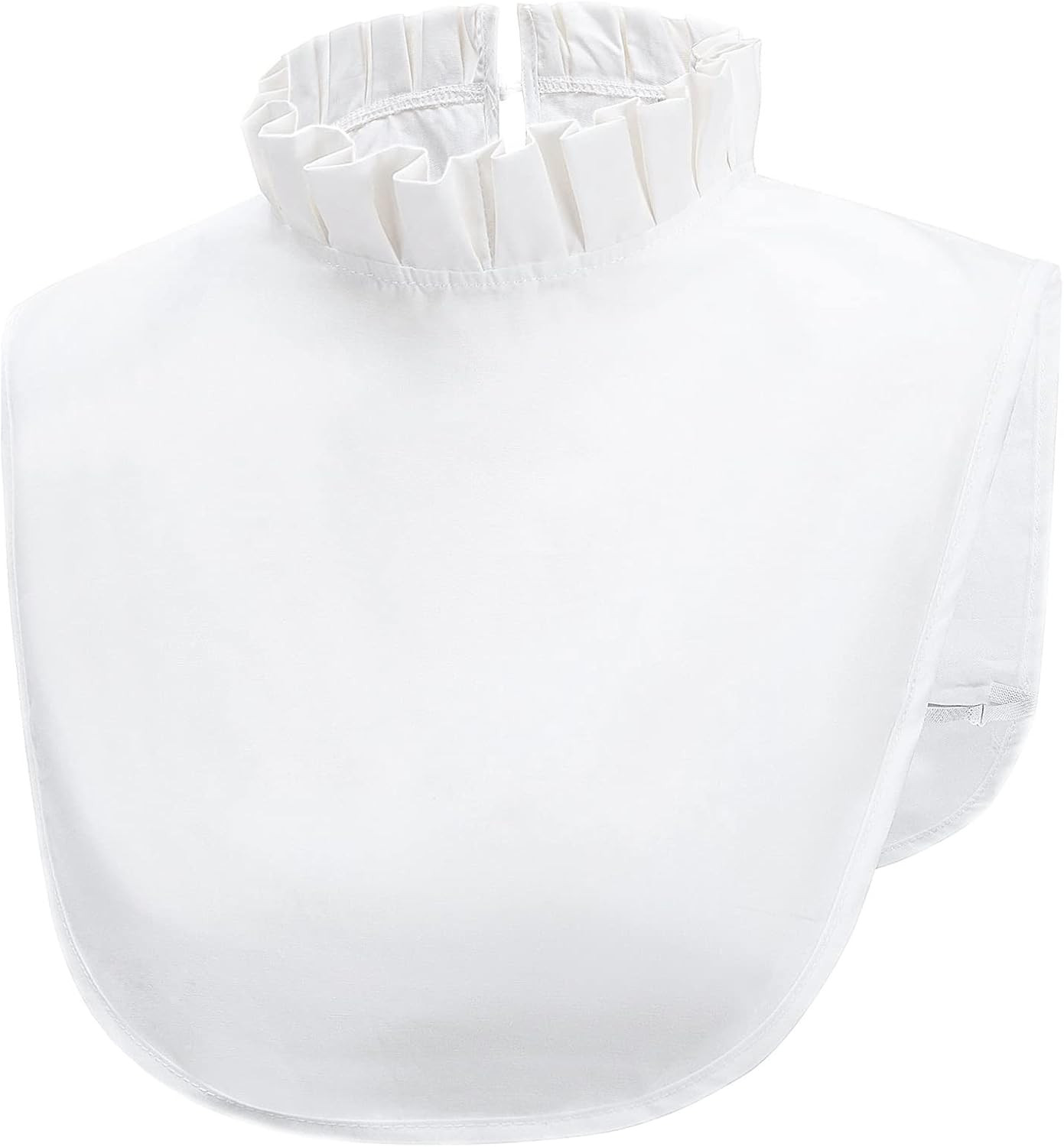 Shinywear Detachable Dickey Half Shirts - White Collar Blouse with Elegant Lace Ruffles & Turtleneck - French Royal Style Stand-up Collar | Amazon (US)