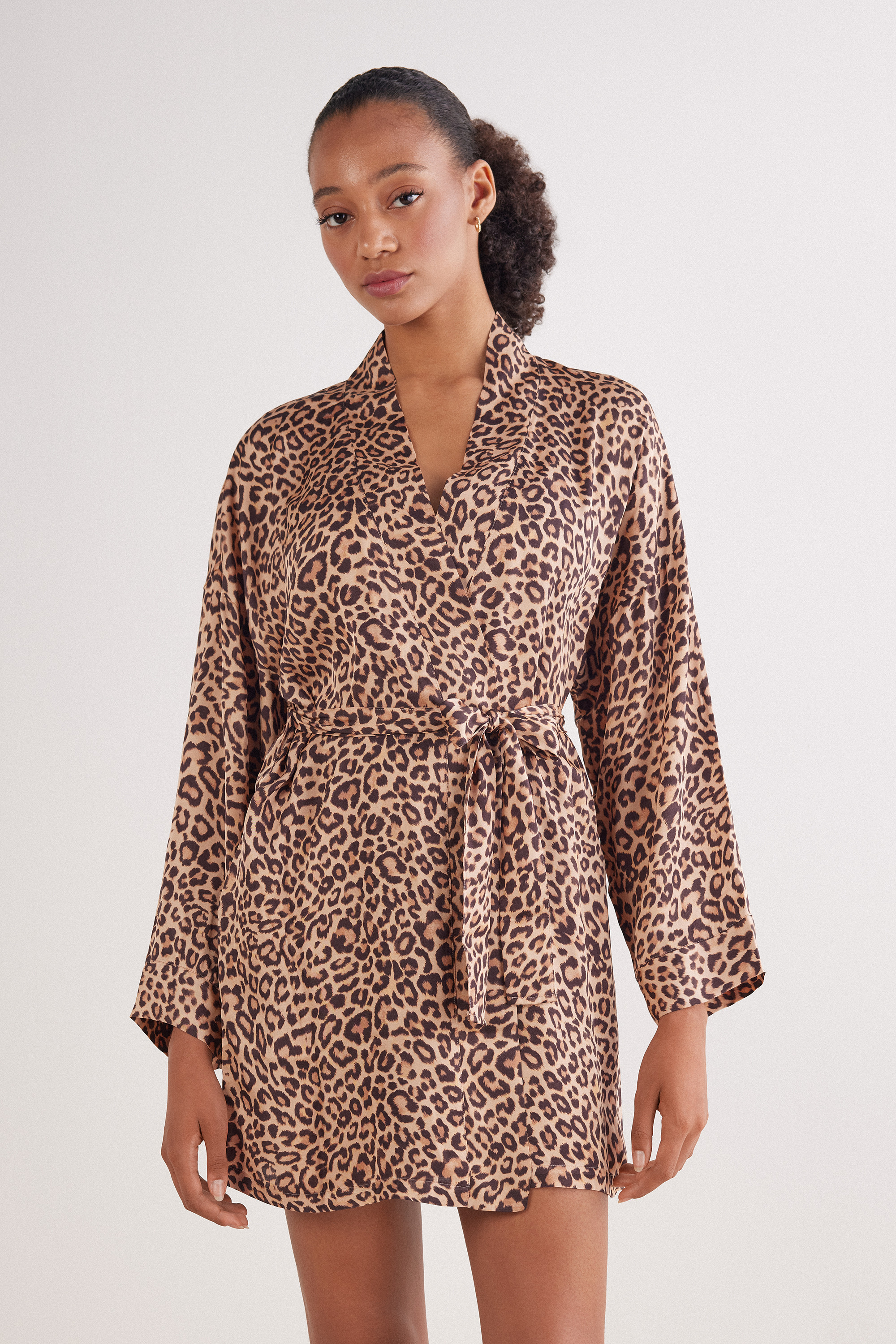 Pretty Savage Viscose Satin Kimono - Intimissimi | Intimissimi (US)