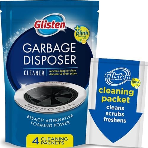 Glisten Garbage Disposer Cleaner, Lemon Scent Odor Eliminator, 4 Packets | Amazon (US)