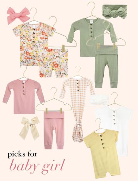 The sweetest baby & toddler girl sets! Pjs, knitted gowns, pajamas, outfits and bows! Code 15KIMPERRY saves you $ this weekend only!