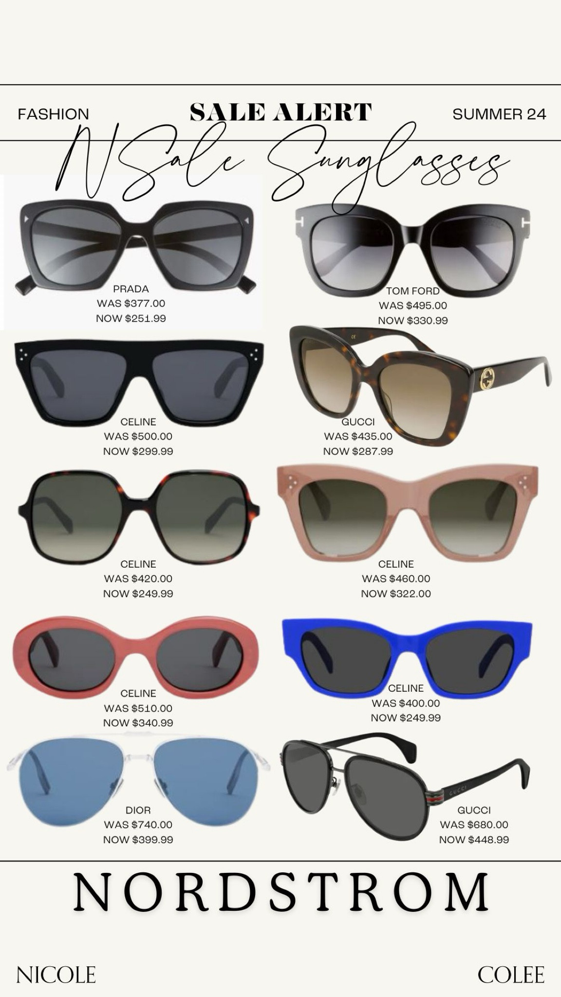 Nordstrom Sale: Sunglasses

#nicolecolee #nordstrom #nsale

#LTKSummerSales #LTKxNSale #LTKSaleAlert