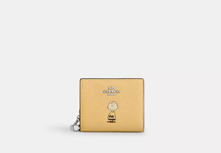 Coach X Peanuts Snap Wallet With Charlie Brown | Coach Outlet US