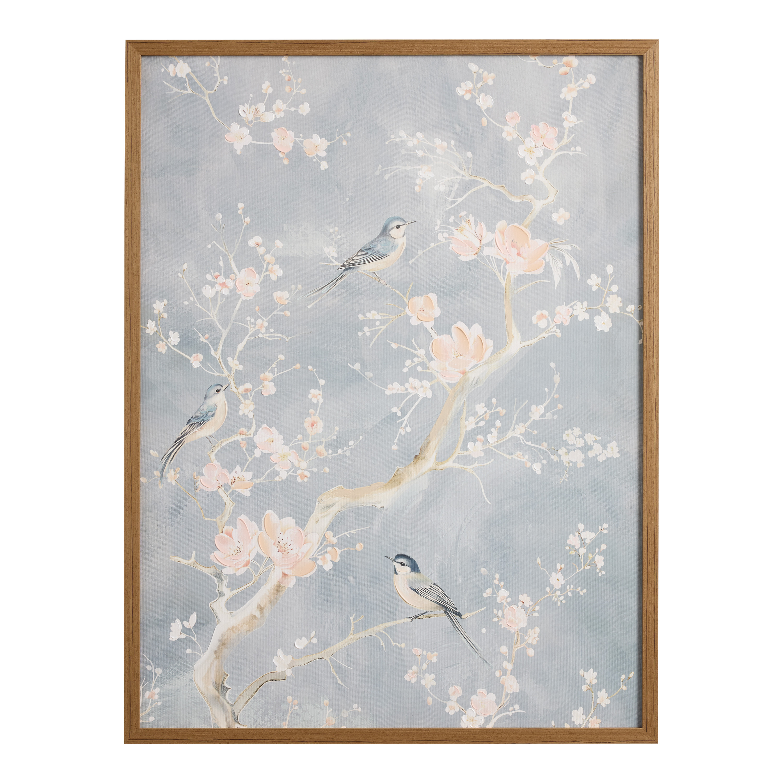 Birds and Cherry Blossoms Framed Canvas Wall Art | World Market