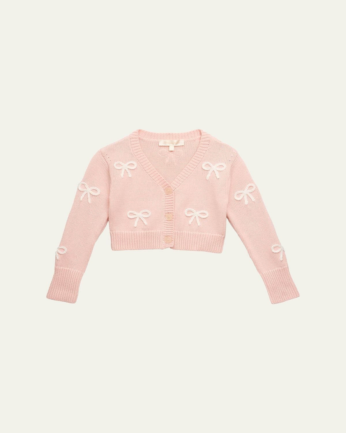 Girl's Jayne Bow Embroidered Cardigan, Size 2-6 | Bergdorf Goodman