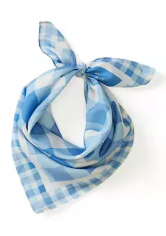 kate spade new york® Beach Plaid Silk Bandana | Belk