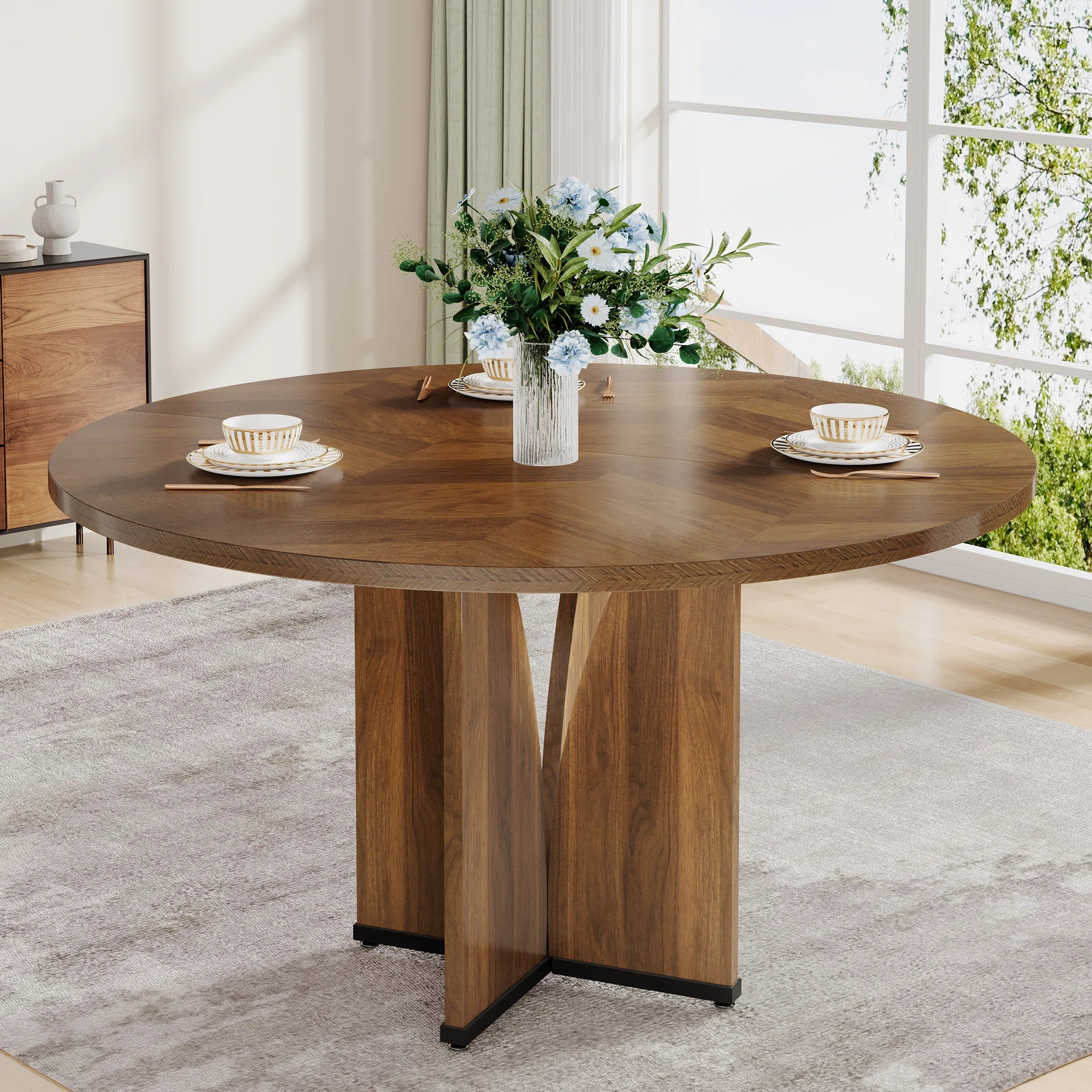 Millwood Pines Dietlind Round Dining Table | Wayfair | Wayfair North America