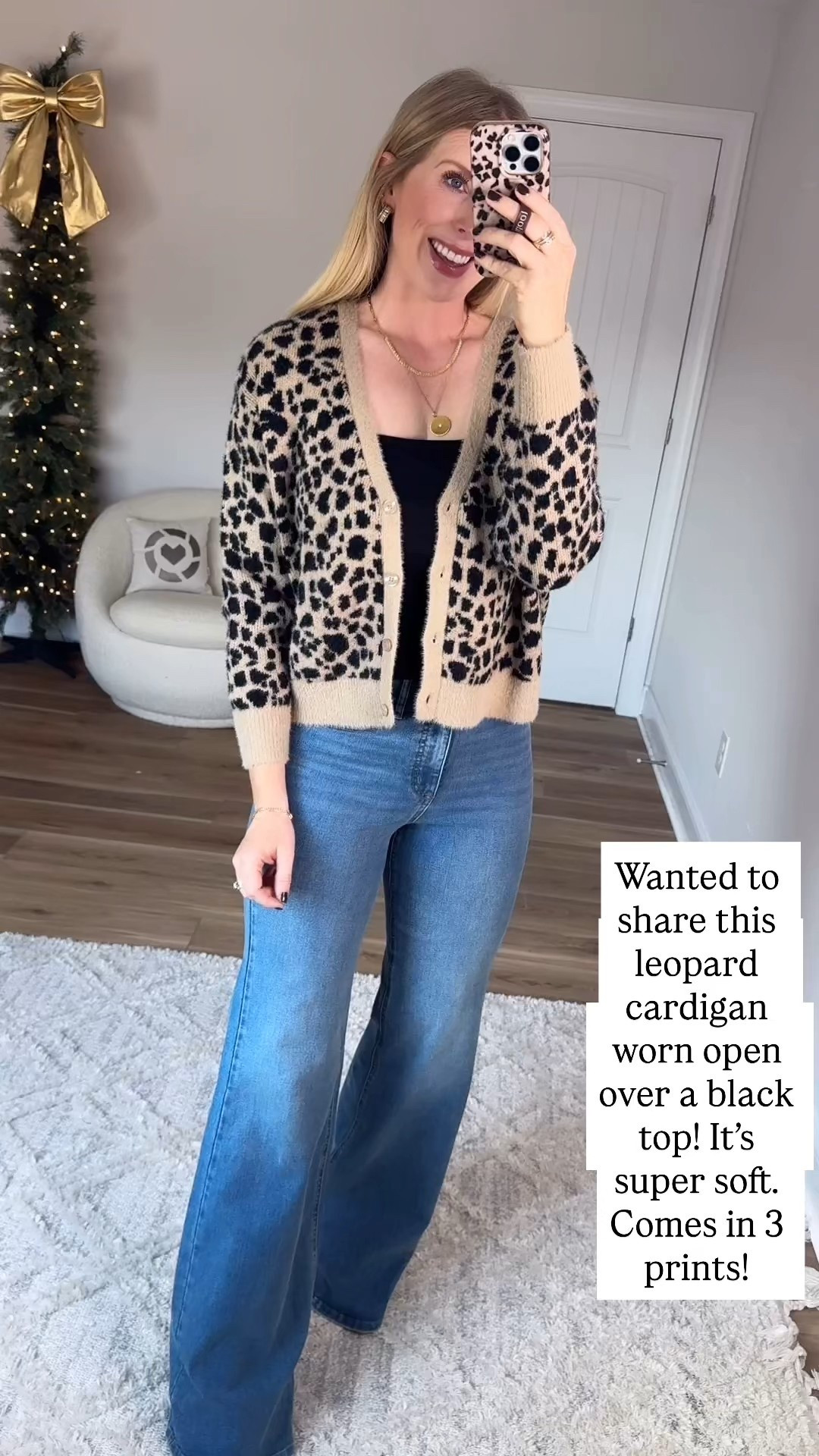 Walmart try on, leopard cardigan, Sofia vergara flare jeans 

Small 

#LTKFindsUnder50 #LTKStyleTip