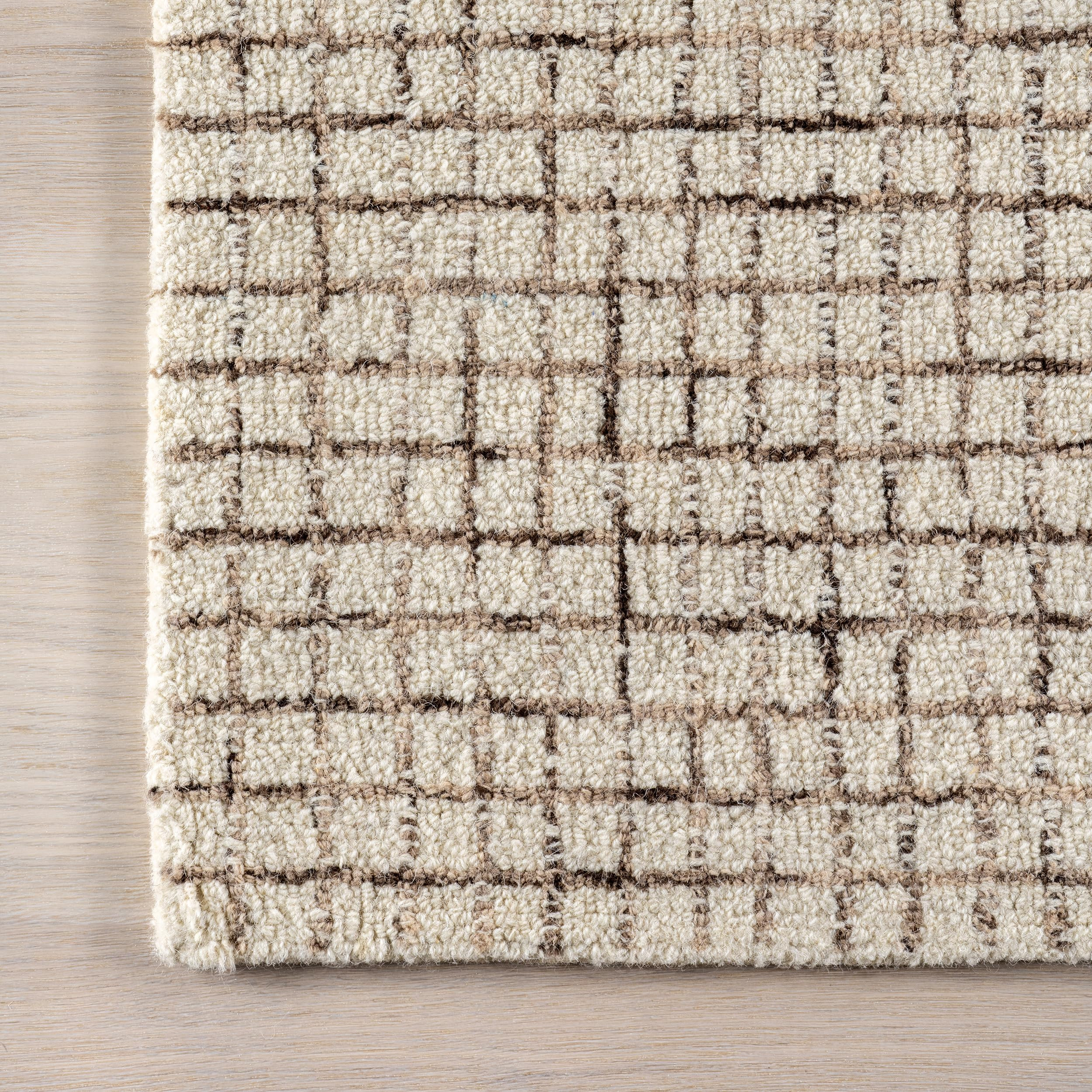 Rugs USA Melrose Cream, 7'6" x 9'6", Handmade, Wool & Cotton, Soft and Cozy, High Traffic, Stain ... | Amazon (US)