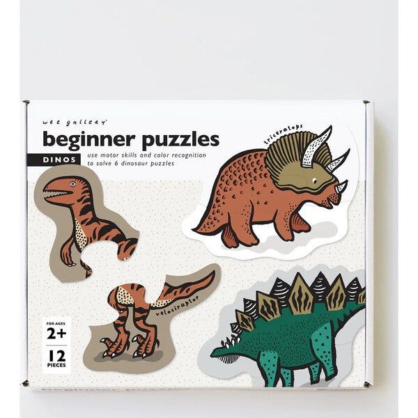 BEGINNER PUZZLES - DINOS, Multi - Wee Gallery Puzzles | Maisonette | Maisonette