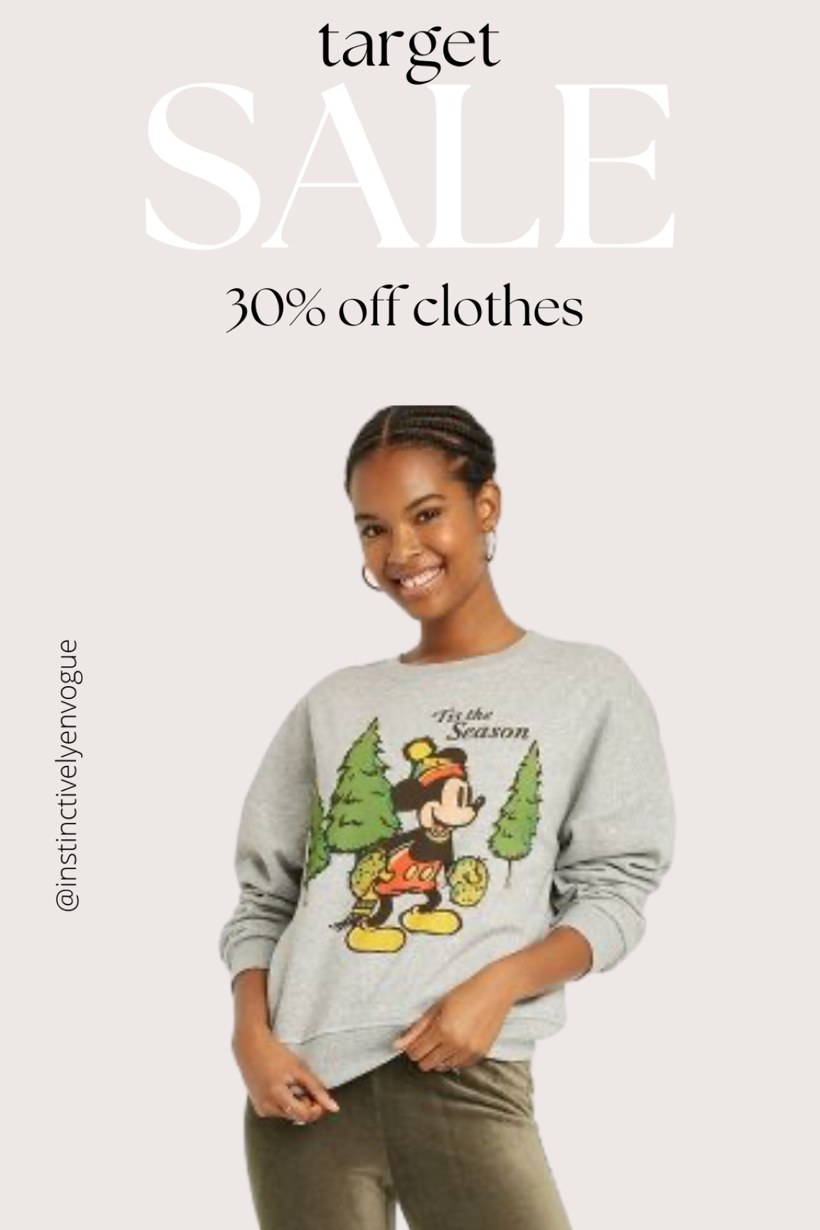 Target sale
Disney sweatshirt 
Mickey Mouse sweatshirt 
Christmas sweater 
Ugly Christmas sweater 
Graphic sweatshirt 

#LTKSeasonal #LTKsalealert #LTKunder50
