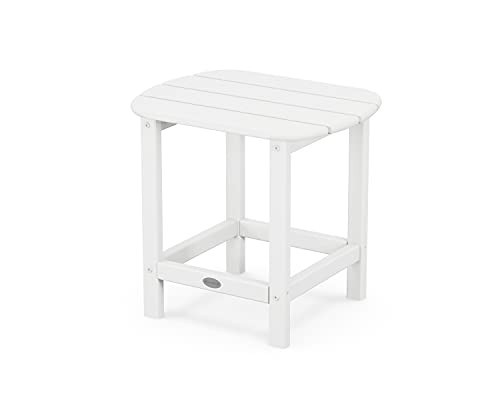POLYWOOD SBT18WH South Beach 18" Outdoor Side Table, White | Amazon (US)