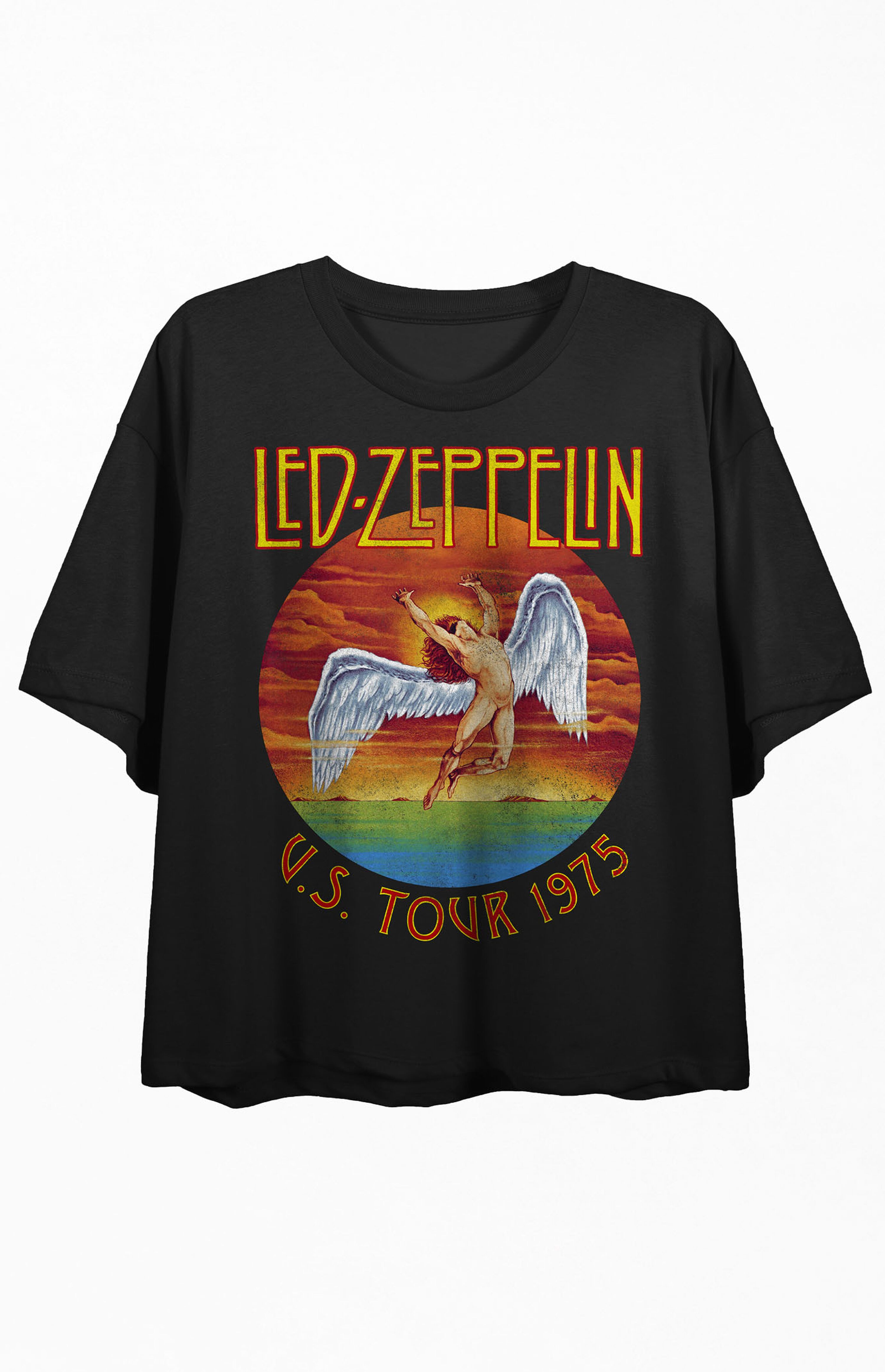 Led Zeppelin US Tour 1975 Cropped T-Shirt | PacSun | PacSun