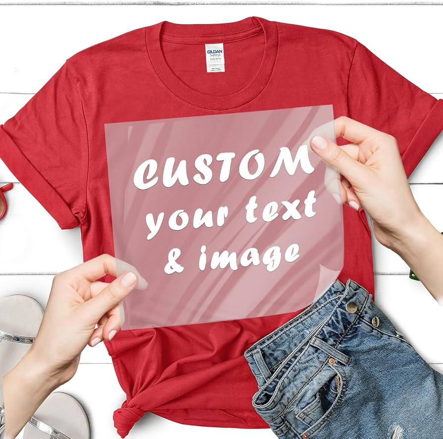 12x12 inch Personalized Customer Your Photo/Text/imag Iron on Transfers for T-Shirts Chest Logo I... | Amazon (US)