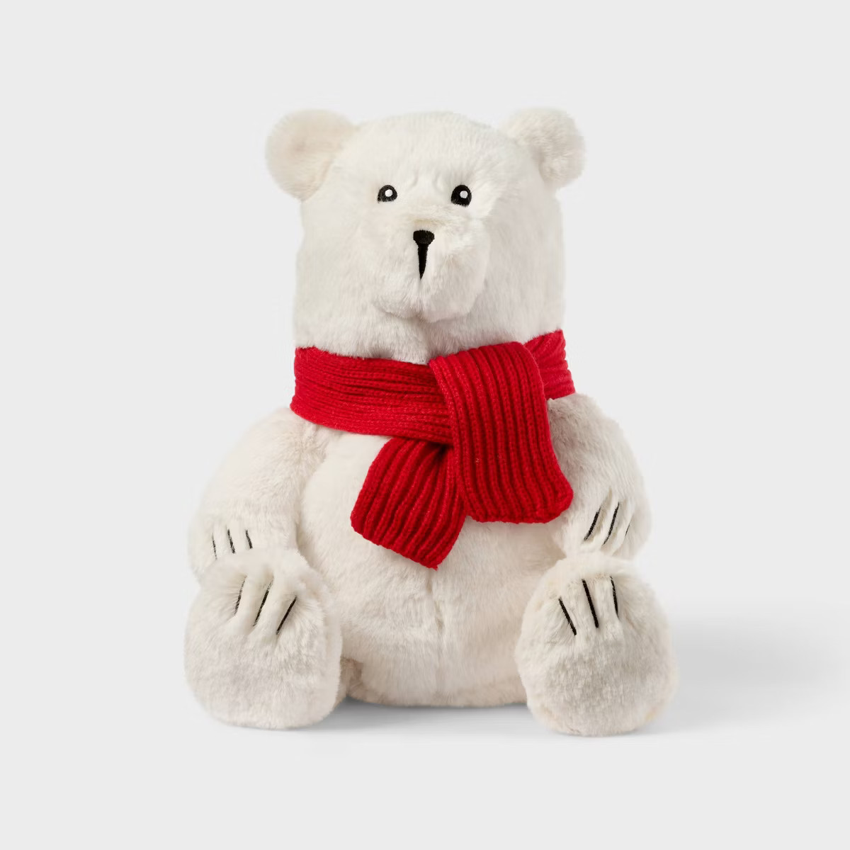 12'' Polar Bear with Scarf Stuffed Animal - Gigglescape™ | Target