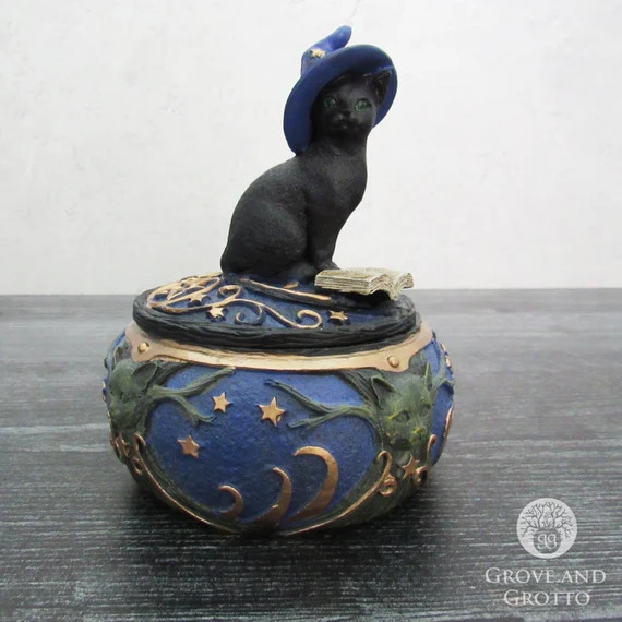 Magical Cat Trinket Box | Etsy (US)