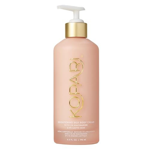 Kopari Brightening Silk Body Cream with 2% Niacinamide, AHAs & Kakadu Plum – Hydrating Body Lotion for Radiant, Even Skin Tone, Lightweight, Fast-Absorbing, Juicy Pink Guava Scent, 6.7 oz | Amazon (US)