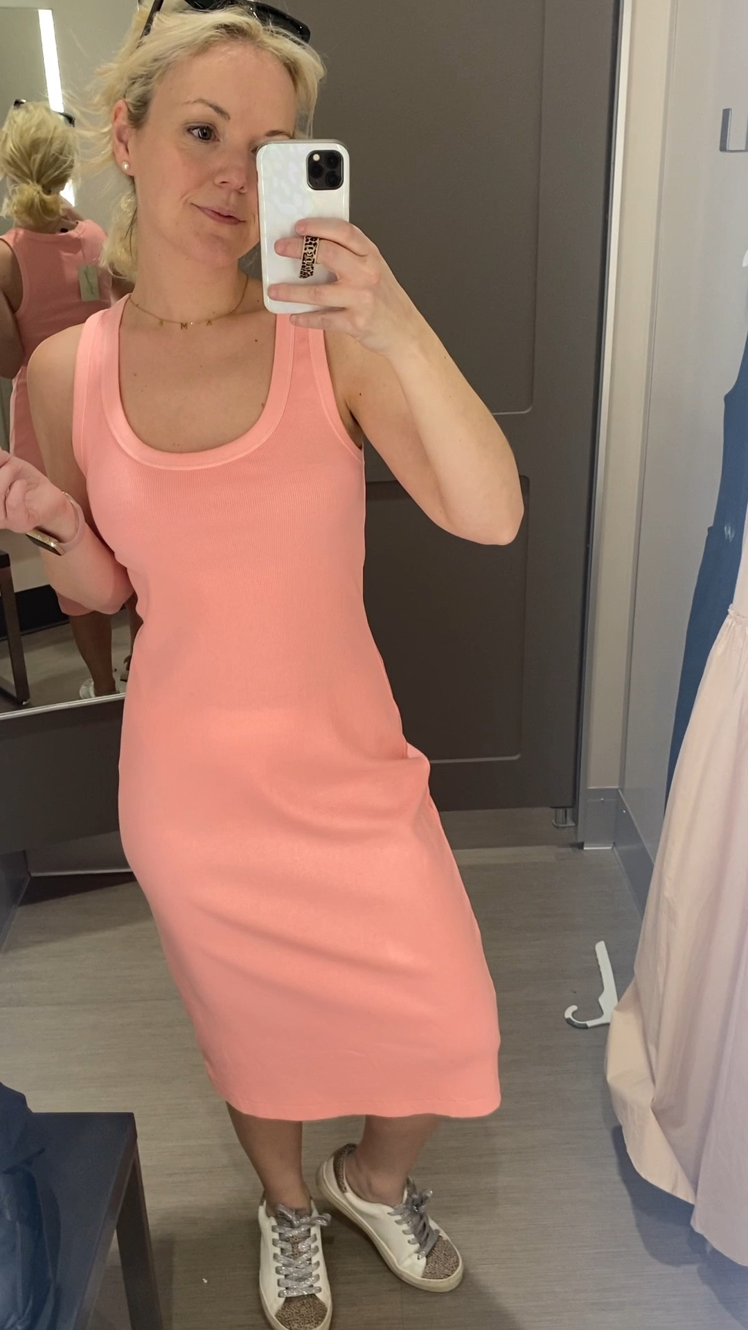 My new favorite dress for spring. On sale for 30% off! Love the pink, black & tan. Wearing a M. I sized up! 

#LTKSeasonal #LTKsalealert #LTKFind