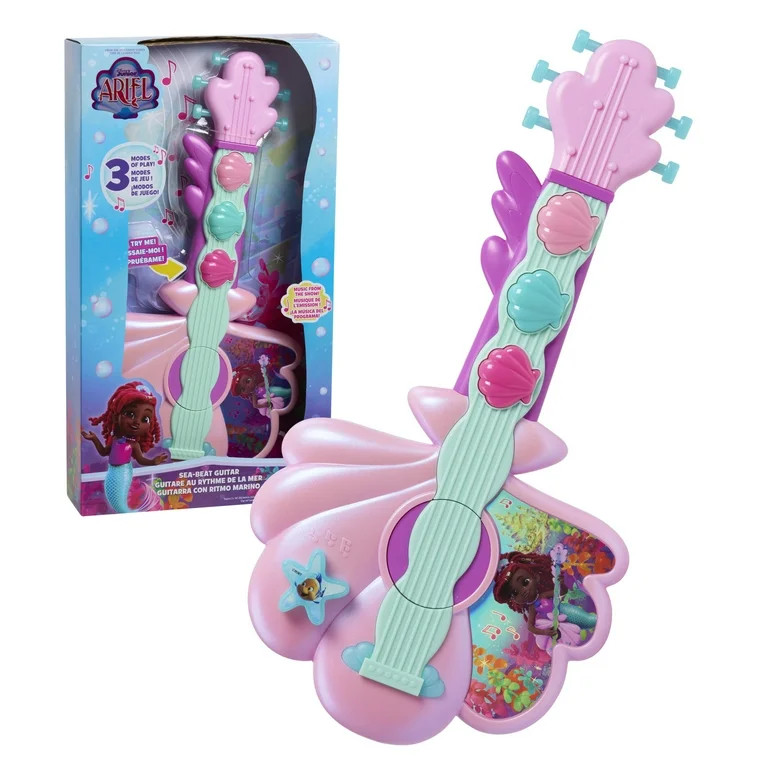 Disney Junior Ariel Sea-Beat Lights and Sounds Guitar, 3 Modes, 15-inches Baby and Toddler Toys -... | Walmart (US)