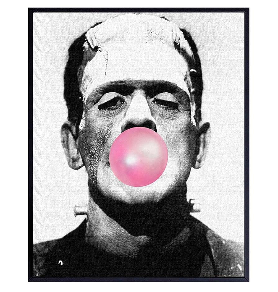 Frankenstein Poster - 8x10 Vintage Hollywood Wall Decor - Humorous Gift for Goth, Gothic Fan - Fu... | Amazon (US)