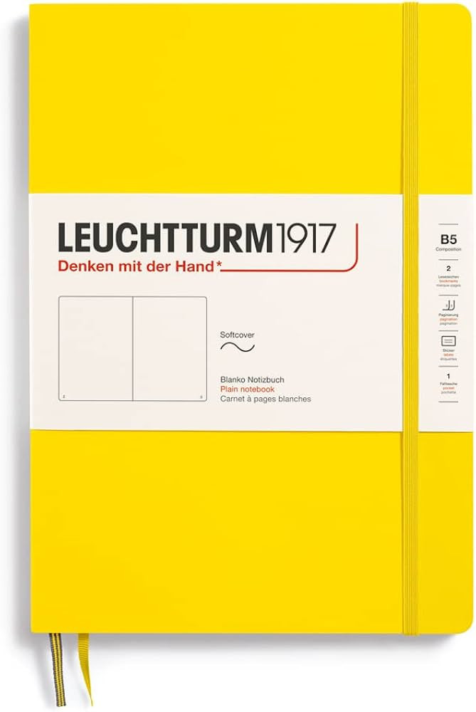 LEUCHTTURM1917 - Notebook Softcover Composition B5-123 Numbered Pages for Writing and Journaling ... | Amazon (US)
