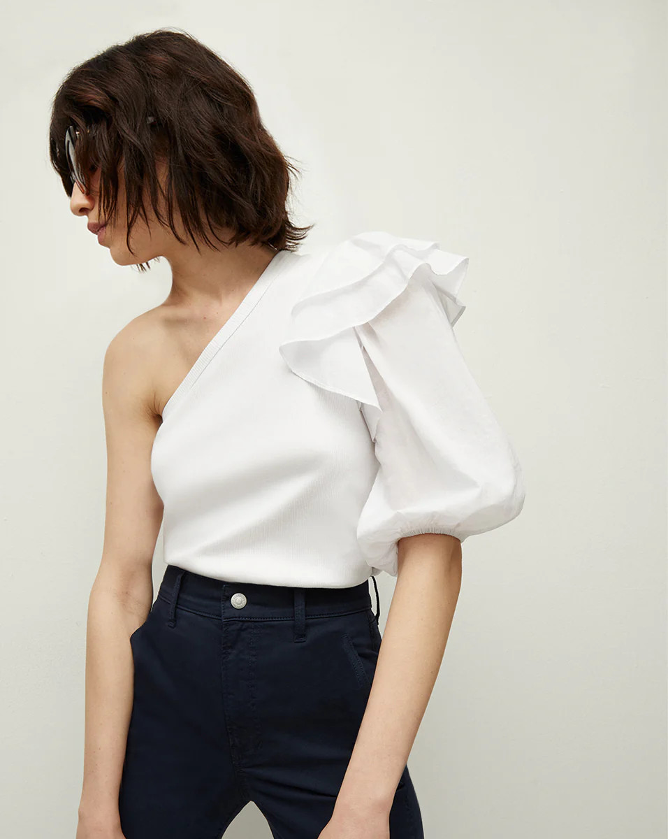 Diantha One-Shoulder Top | Veronica Beard