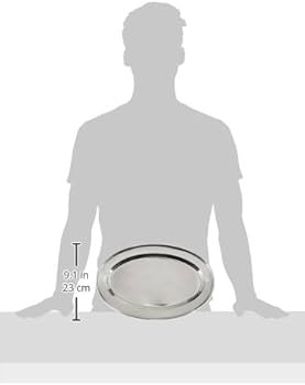 Winco OPL-14 Stainless Steel Oval Platter, 13.63-Inch by 8.75-Inch | Amazon (US)