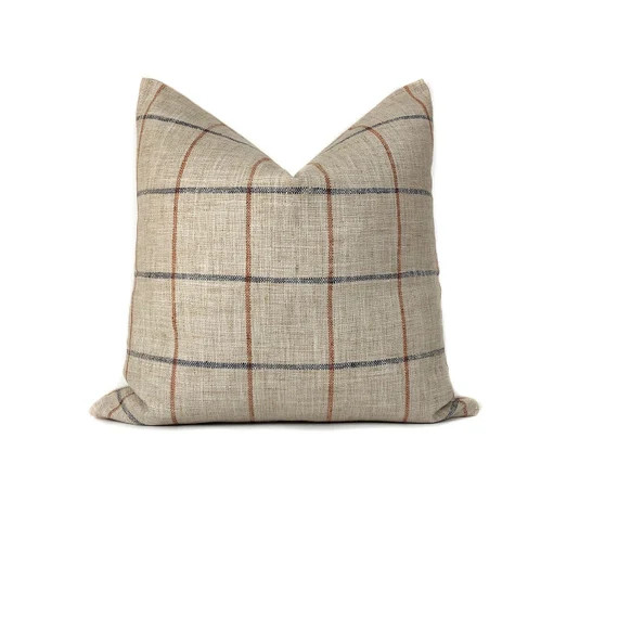 Rustic Woven Windowpane Pillow Cover | No6010 , Throw Pillows Pillow Covers | Etsy (US)