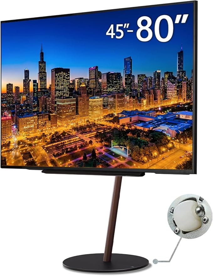 WALL Seven Stand A2 Low Type | Minimalist Rolling TV Stand for 24–55 Inch | Walnut | Portable, ... | Amazon (US)