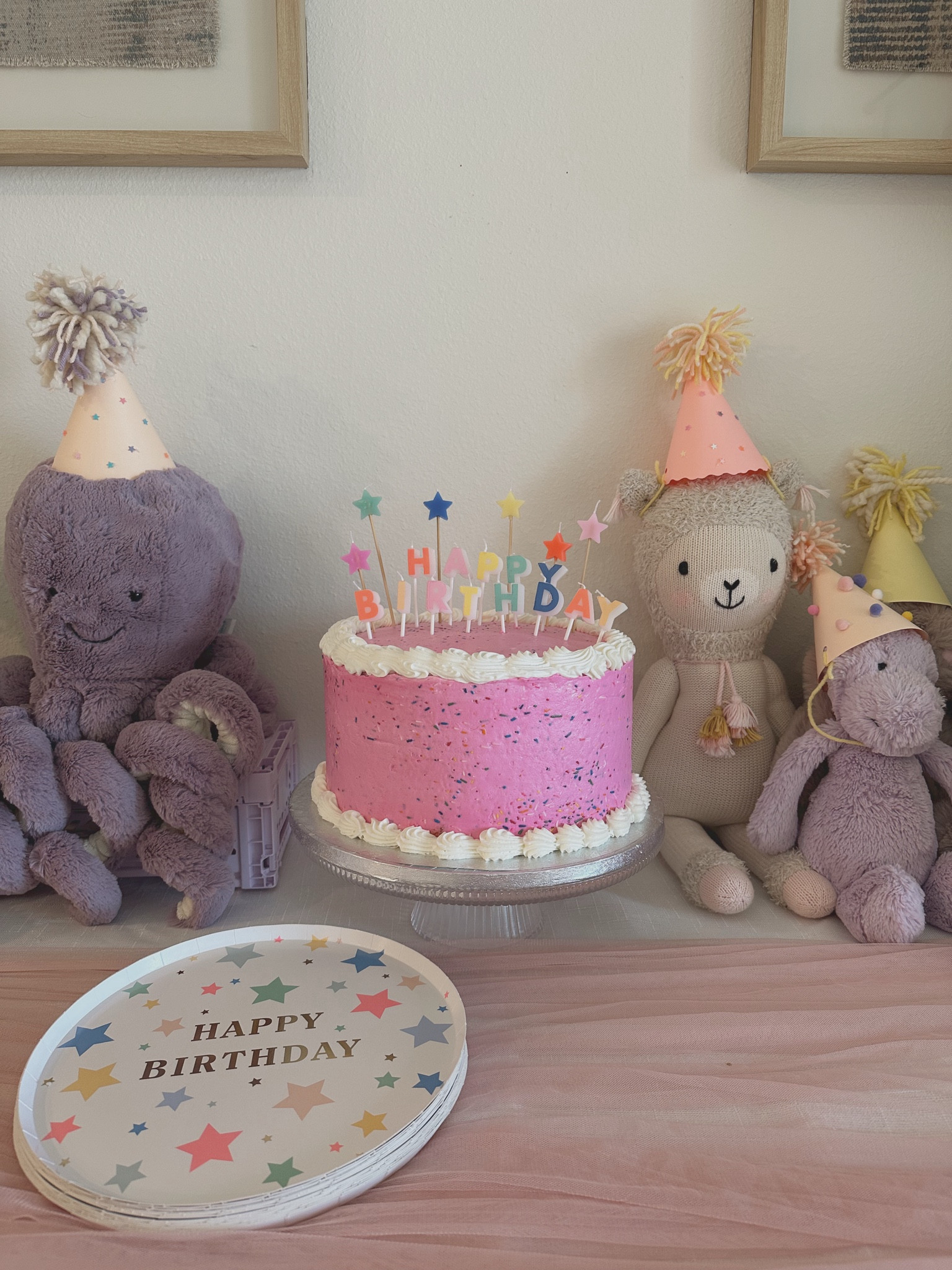 birthday cake✨🎀

Birthday celebration/ birthday decor / party animal hats/ pastel birthday/ two year old 

#LTKBaby #LTKParties #LTKStyleTip