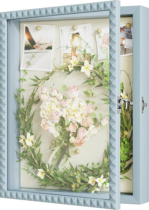 SZQINJI Shadow Box Frame 11x14 Deep Large Shadow Box Display Cases Wood Memory Box with Diamond S... | Amazon (US)