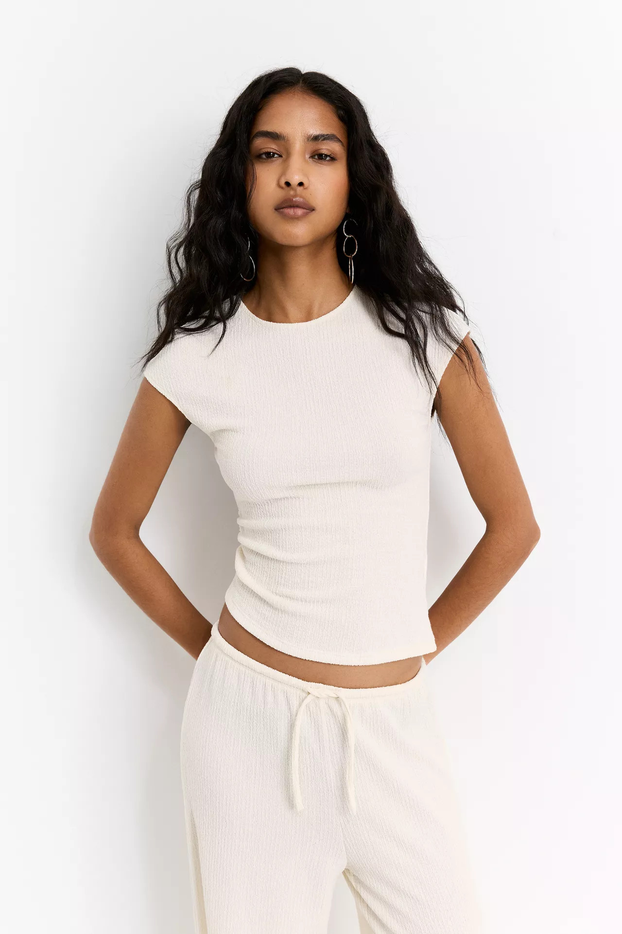 Crepe top - pull&bear | PULL and BEAR UK