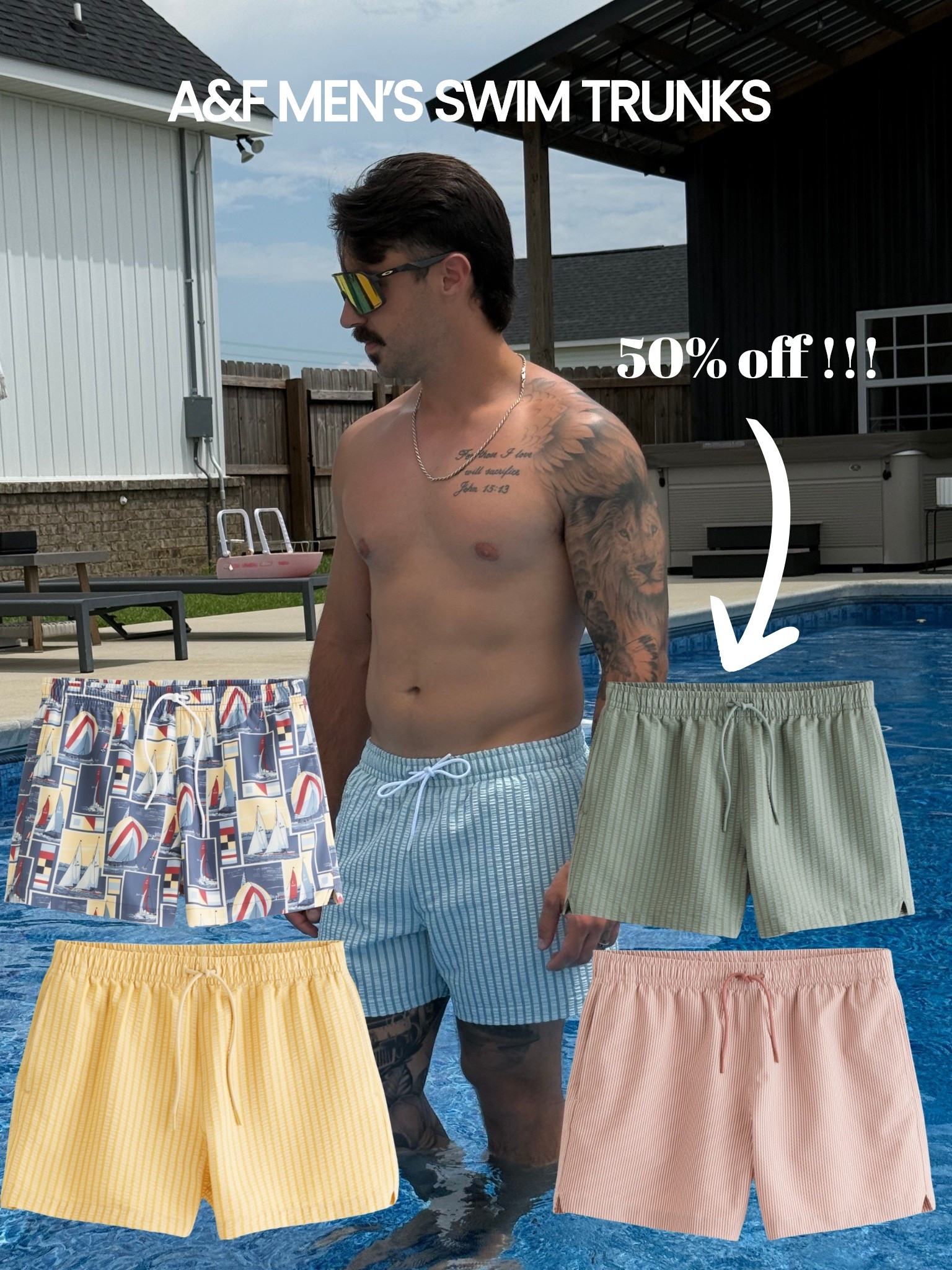 These Abercrombie shorts are 50% off right now! Got Hunter a few of these! He’s wearing medium in the 5” (he’s 5’9) 

#LTKMens #LTKSaleAlert #LTKSeasonal