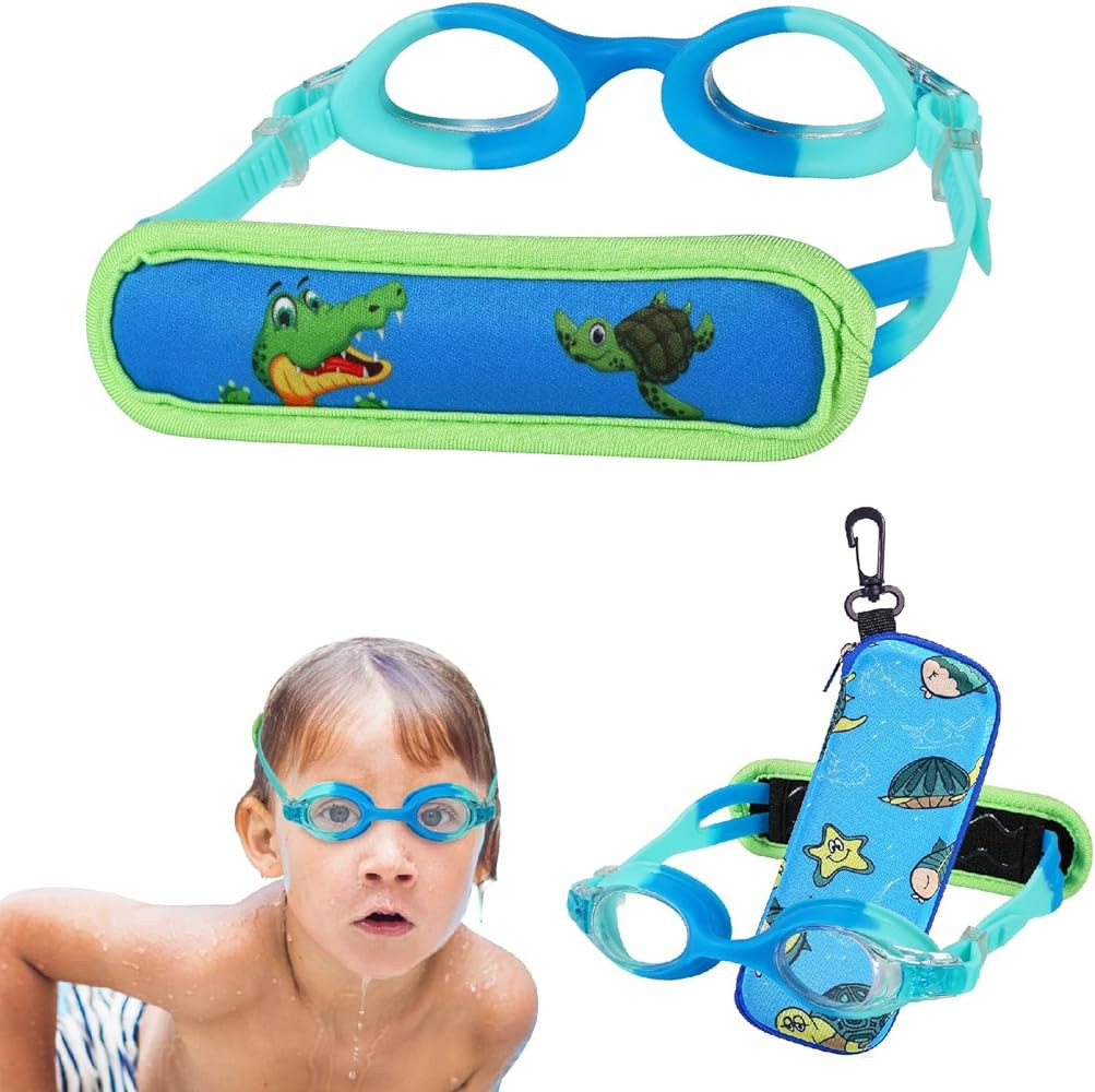 Kids Swim Goggles Age 2-6, Toddler Goggles No Hair Pull,Child Goggles Padded HeadBand | Amazon (US)