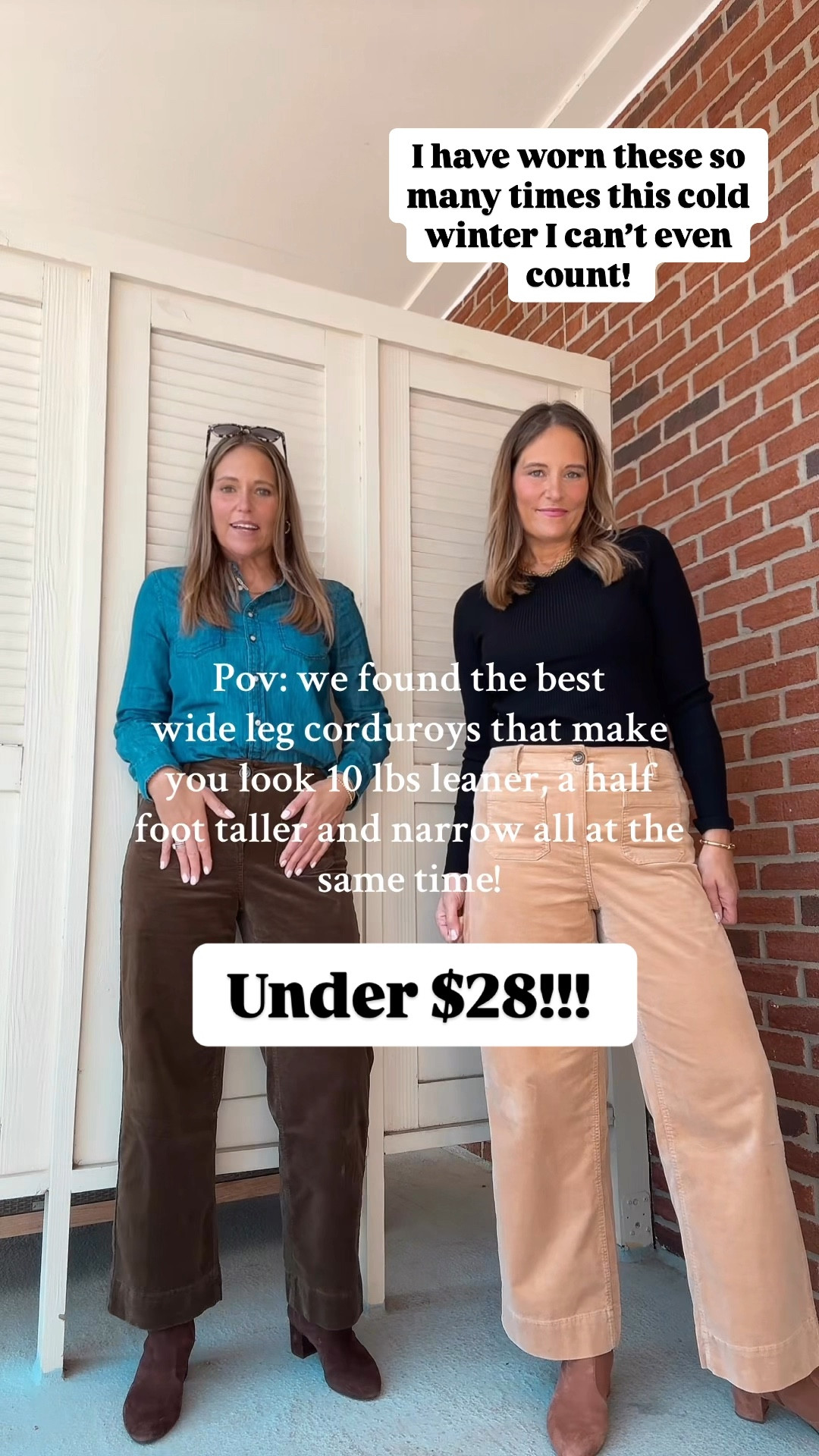 These pants are so warm and cute!  They fit us so well!!!  

#LTKSaleAlert #LTKOver40 #LTKWatchNow