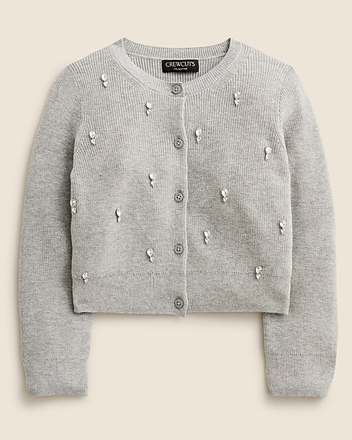 Girls' Collection embellished cardigan sweater | J. Crew US