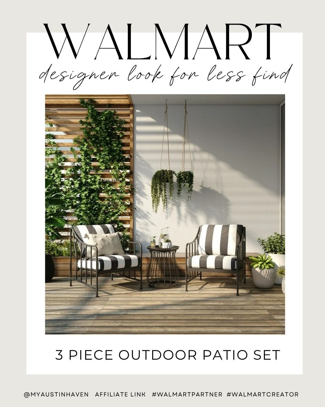 Walmart Outdoor Patio Set ☀️🌴

This gorgeous 3 pc set is available in a few color options too! #walmartpartner 

Walmart Home, Patio Set, Better Homes and Gardens, Patio Season, Outdoor Seating, Walmart Finds

#LTKdayinmylife #LTKHome #LTKSeasonal