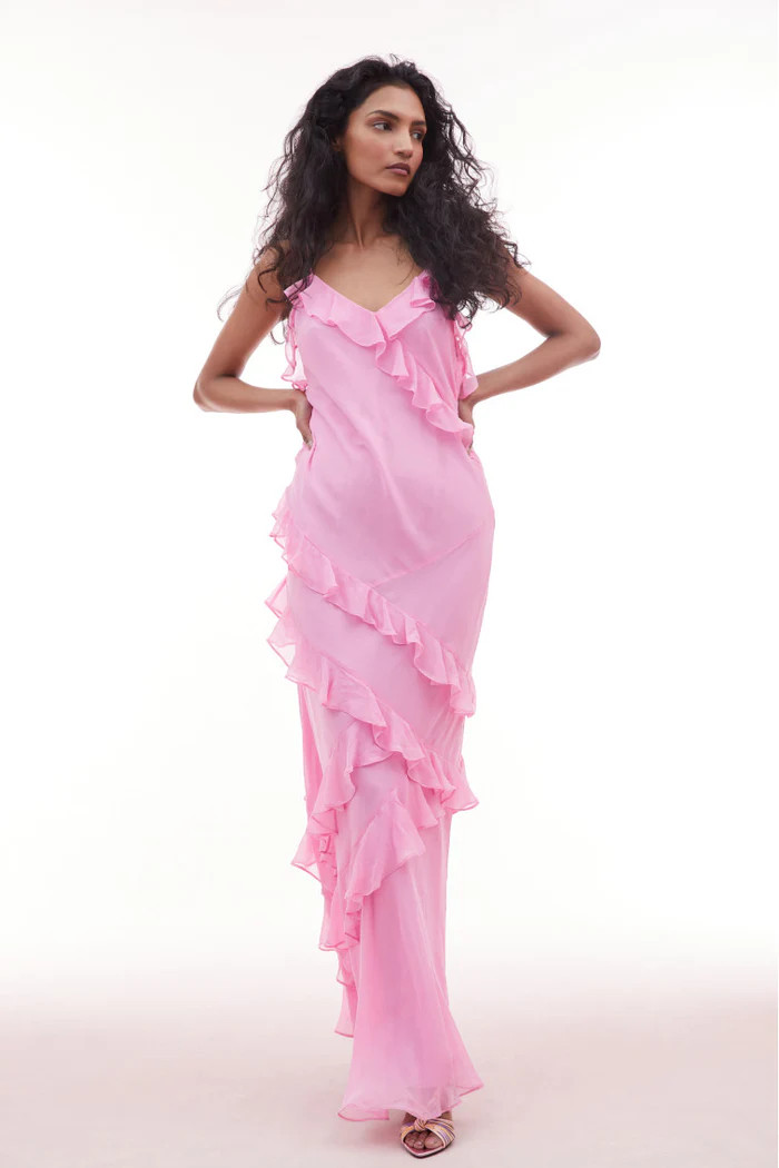 Rialto Silk Maxi Dress | LOVESHACKFANCY