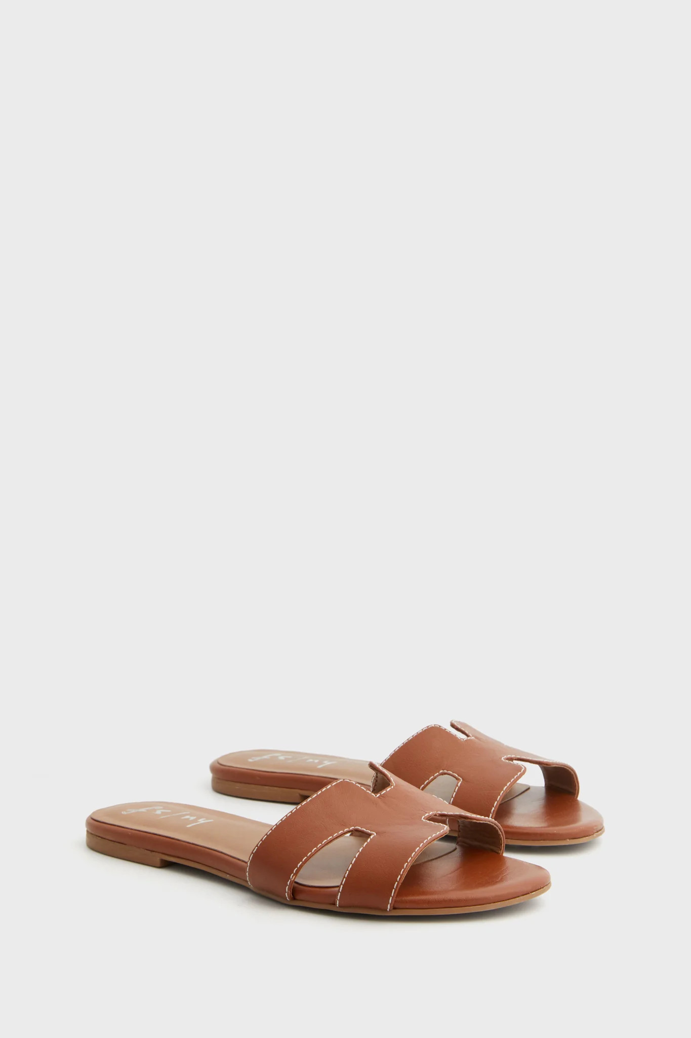 Cognac Leather Alibi Sandals | Tuckernuck (US)