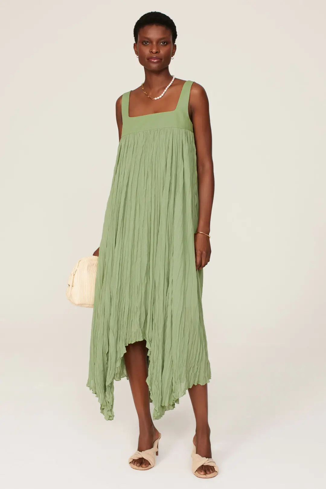 Bibhu Mohapatra Collective Green Empire Maxi | Rent the Runway