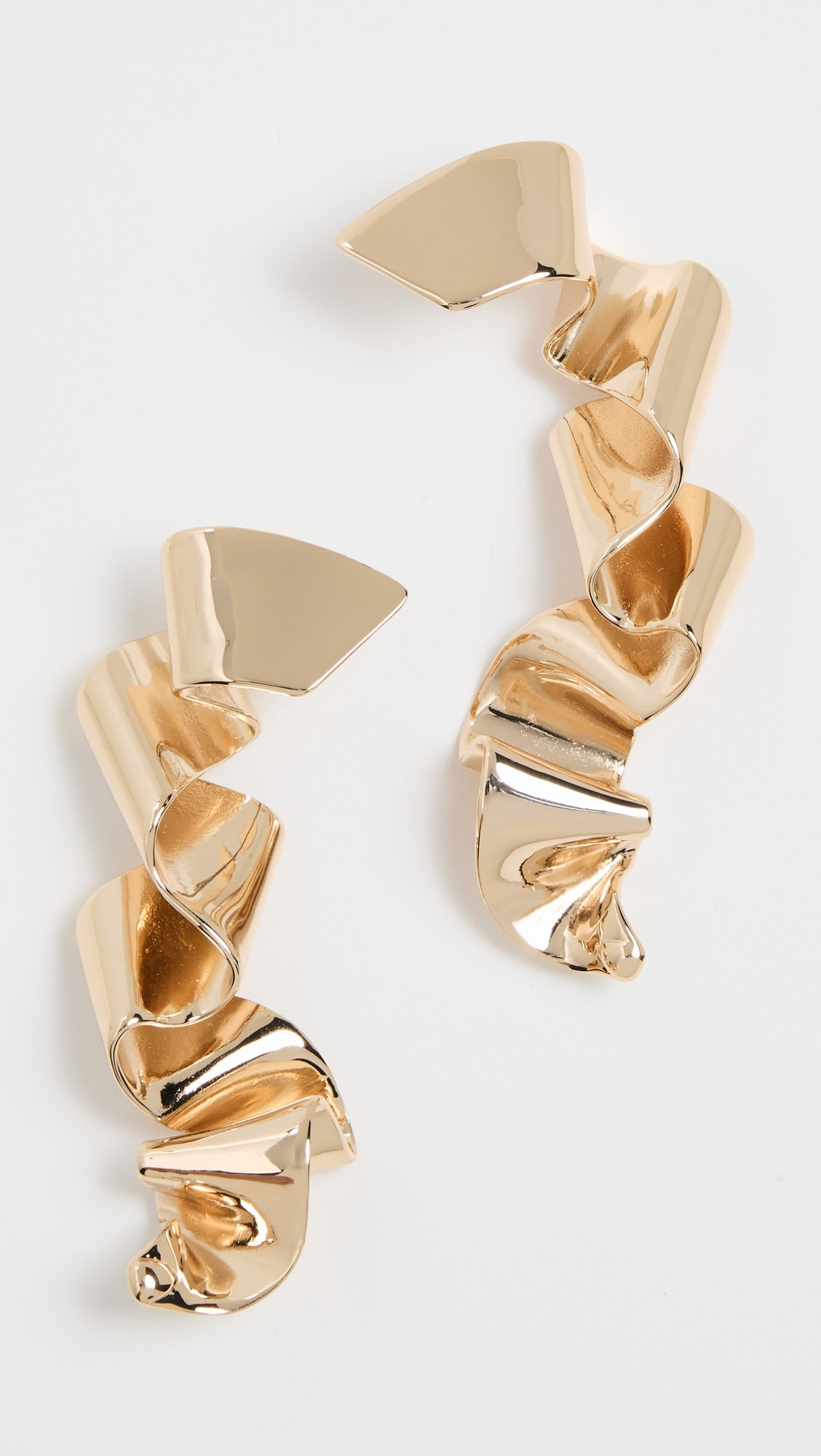 Metal Sculpture Ribbon Earrings | Shopbop
