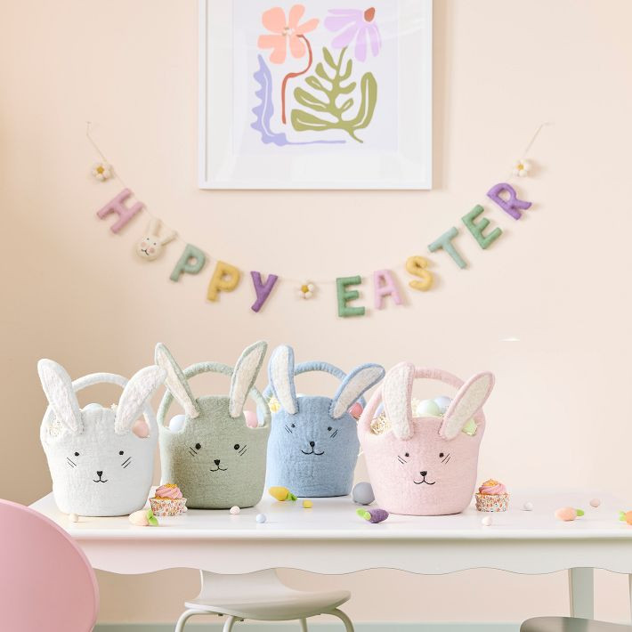 Felt Daisy Easter Baskets | West Elm (US)