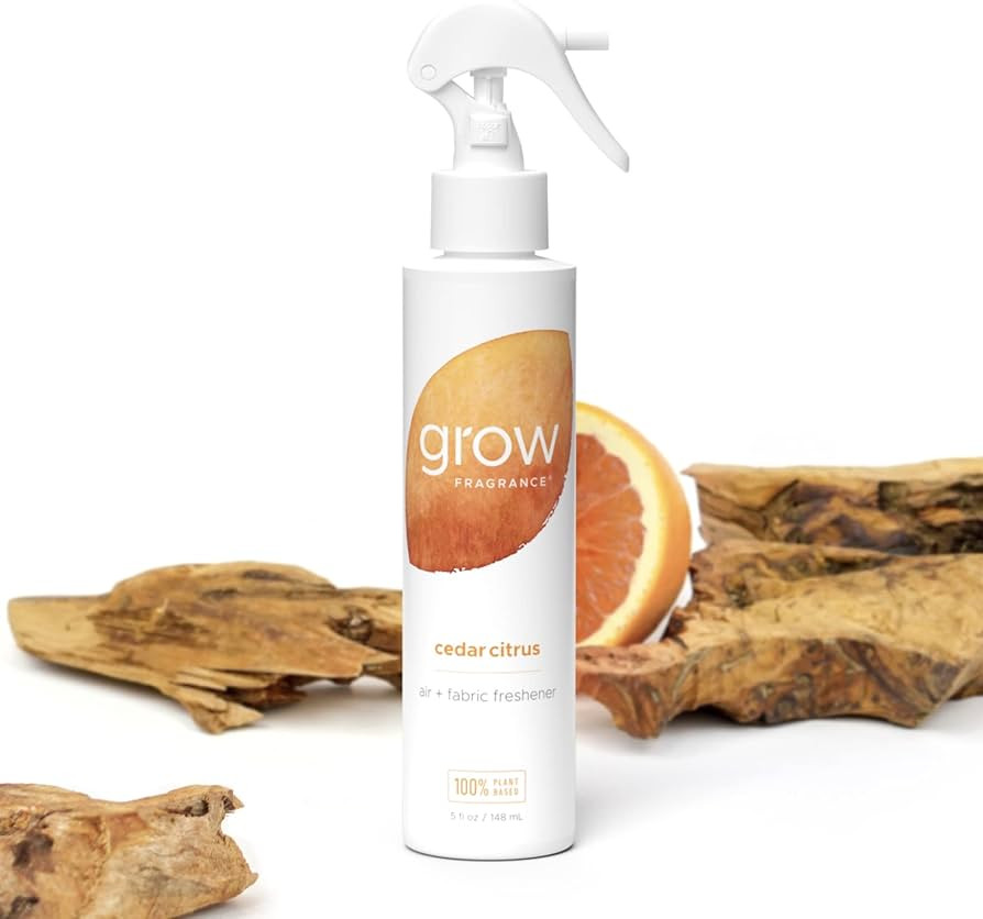 Grow Fragrance - Cedar Citrus Room Spray + Fabric Freshener Spray, 100% Plant-Based & Toxin-Free ... | Amazon (US)