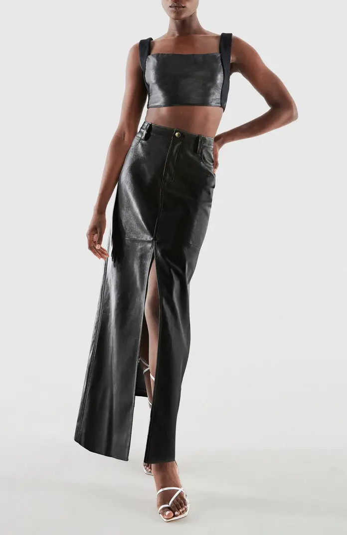 Imogen Recycled Leather Skirt | Nordstrom