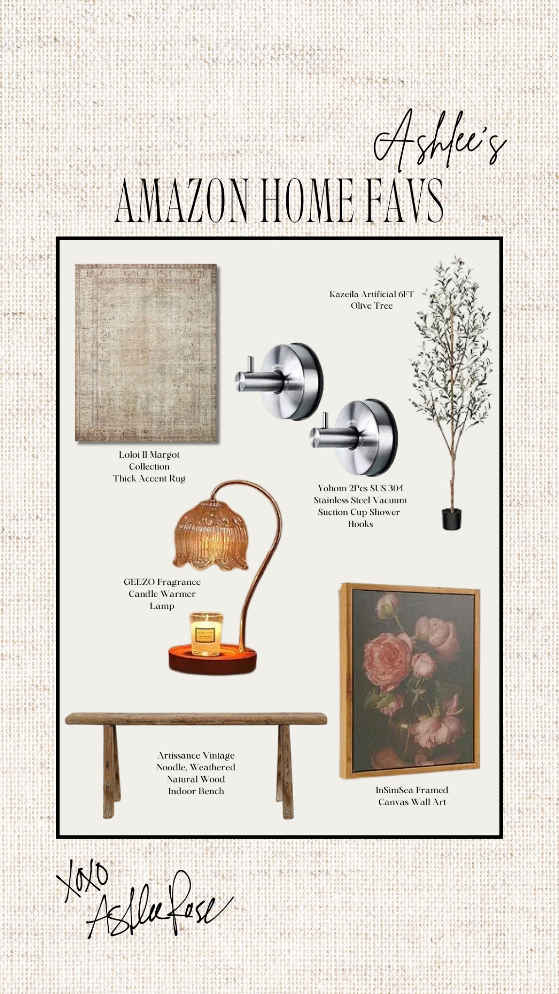 Some of my fav home products available on Amazon! Check out my Amazon storefront for more of my favorites ♥️ (search Ashlee Rose Hartley storefront on Amazon) 

Home, Home Products, Amazon 


#LTKhome