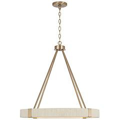 Capital Lighting Delaney 26" Rope and Brass 4-Light Modern Chandelier | www.lampsplus.com | Lamps Plus