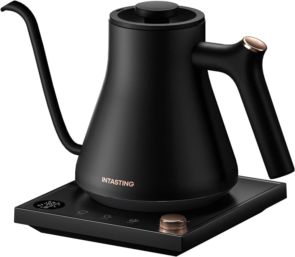Electric Kettles, INTASTING Gooseneck Electric Kettle, ±1℉ Temperature Control, Stainless Stee... | Amazon (US)